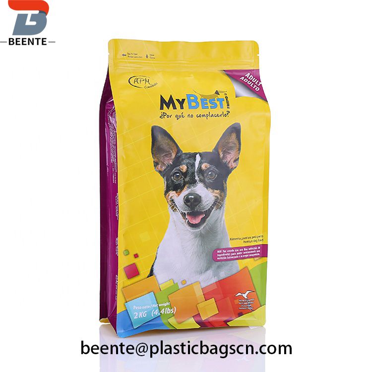 Aluminium Foil Flat Pet Food Packaging Pouch Bag